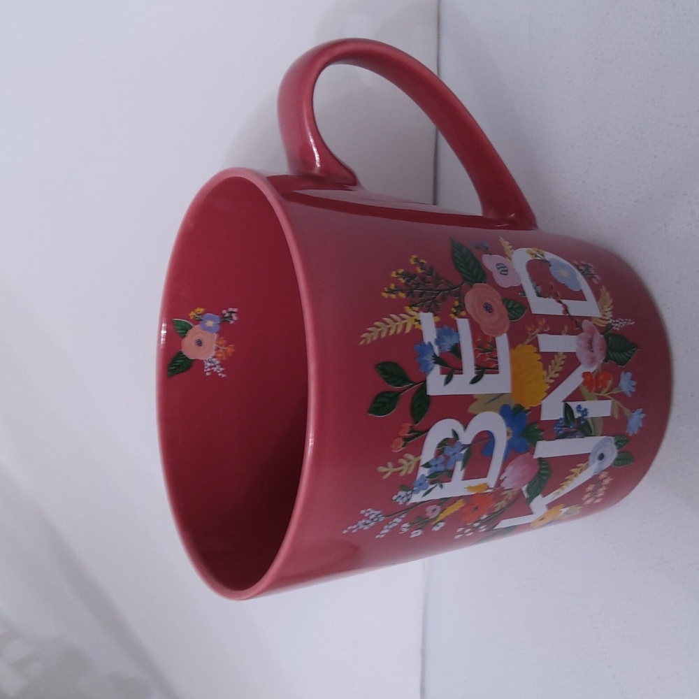 Austin & Ash Floral Mug - Be Kind, NWOT